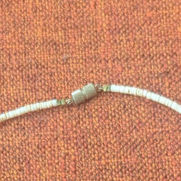 Heshi Fetish Bird Dove Necklace Choker Native Tribal Navajo Zuni Puka Boho - Picture 5 of 5